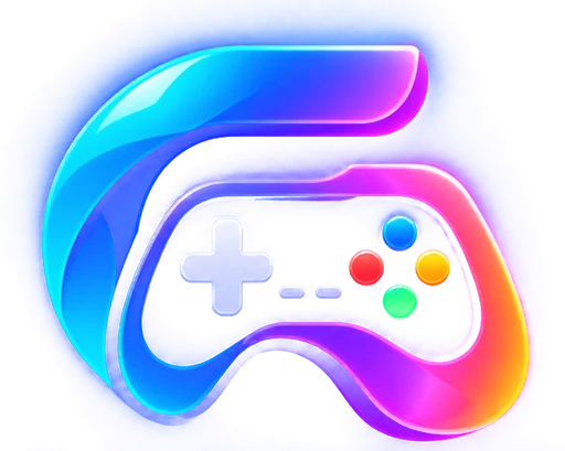 Gamesira logo mark: a glowing game controller wrapped by a stylized G